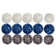 thumbnail image 2 of 15 / 24Pc 5cm Bolas De Mimbre De Ratán Boda Fiesta De Navidad Azul Gris Blanco 15, 2 of 3