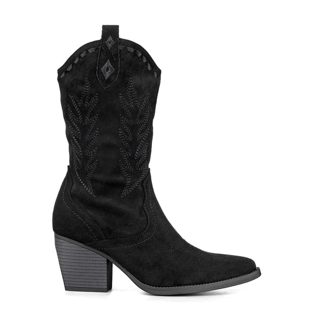 Botin Casual Mujer Vintage Moda Cowboy Bordado Weide QBM21