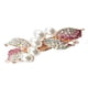 thumbnail image 1 of Elegante perlas de cristal pinzas para el cabello horquilla diadema mujer rosa rojo, 1 of 5