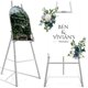 thumbnail image 1 of Caballete Yozoia de metal plateado con cadena ajustable, 1 of 7