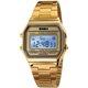 thumbnail image 1 of Reloj PASOY digital de acero inoxidable dorado para hombre con retroiluminación, 1 of 7