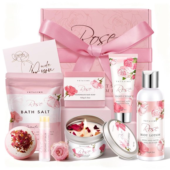 Set de Regalo Spa VKTASIMK con Aromas y Cremas de Rosa
