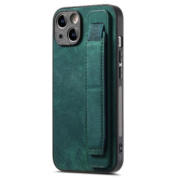Funda Protectora con Correa para iPhone 14 Resistente a Golpes Verde