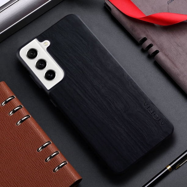 Bamboo Wood Pattern Leather Back Cover For Samsung Galaxy S21 S22 S20 Ultra Plus FE Phone Case