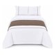 thumbnail image 1 of Camino De Cama Cubrecama Elegante Decorativo 40x210cm marron 1.5 plazas, 1 of 3