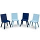 thumbnail image 3 of Juego de mesa y 4 sillas infantil azul y gris Delta Children, 3 of 5