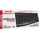 thumbnail image 2 of Teclado multifuncional maxell kb-100 usb negro, 2 of 3