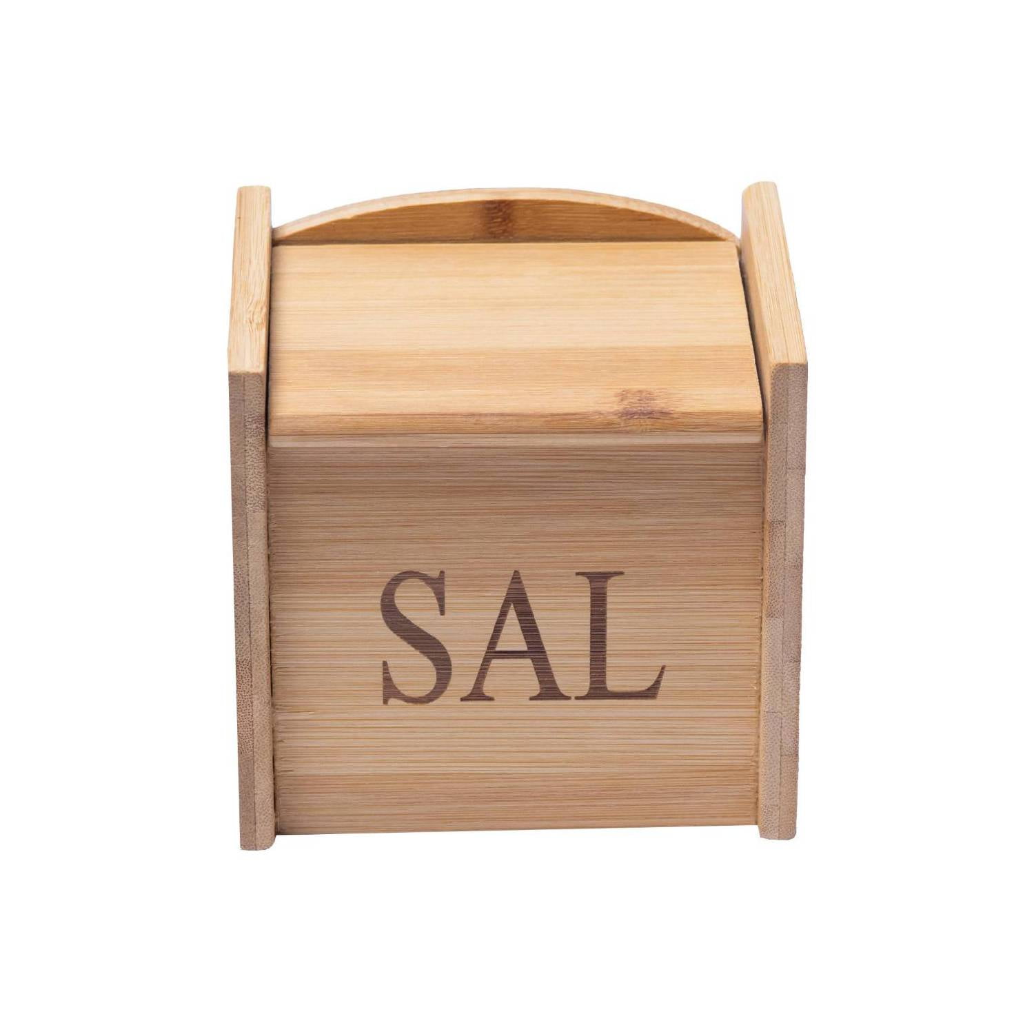Proplastic - Salero Madera Bambu 12x12 Cms