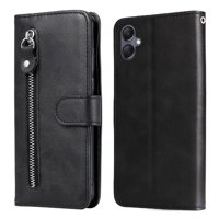 Gangxun - Funda Con Cremallera Para Samsung Galaxy A05, Carcasa Cartera De Cuero Pu Con Soporte Y Tarjetero