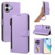 thumbnail image 1 of Funda con Billetera para [iPhone 17] con Bolsillo Zipper y Tarjetero Morado claro, 1 of 6