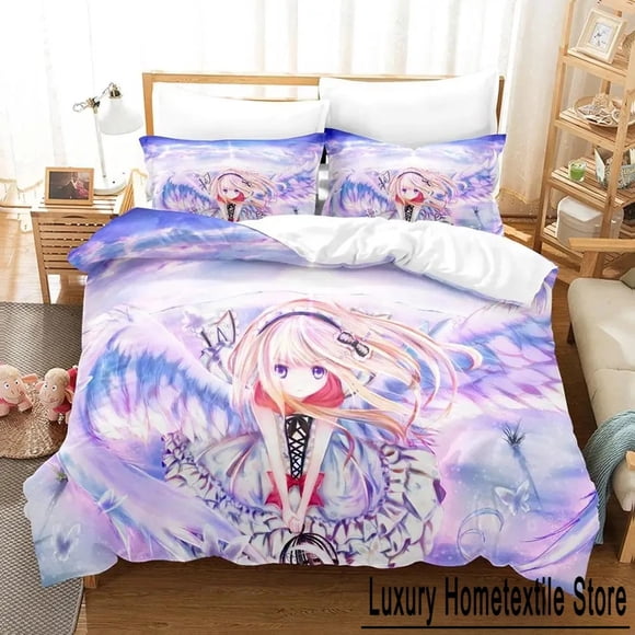Home Living Luxury Angel Girl Bedding Set Bed Set Adult Kid Bedroom Duvet cover Sets Bed Bed Sheets