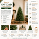 thumbnail image 2 of Arbol De Navidad Artificial Hoja Realista 150cm Sds49, 2 of 3