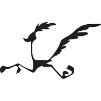 Rienda Libre - Sticker Correcaminos Corriendo Coyote Auto Camioneta