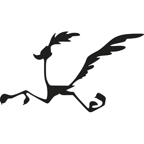 Rienda Libre - Sticker Correcaminos Corriendo Coyote Auto Camioneta