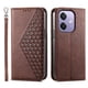 thumbnail image 1 of Funda Flip FOXDOCK para OPPO A3 4G/5G , Estilo Billetera con Diseño Rombo, Correa de Mano y Soporte, Uso Diario, 1 of 6