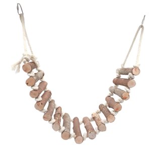 Magideal - Loro De Madera Hamster Escalada Escalera Rata Ratón Escalera Loro Jugar Juguete Soporte Escalera Flexible Para Pájaro Escalera Pájaro Columpio