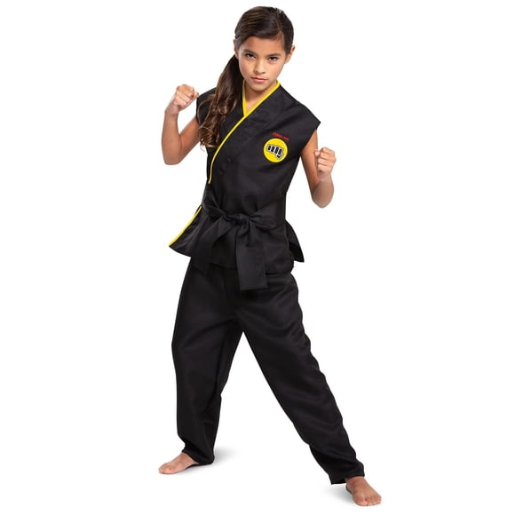Disfraz Cobra Kai Kids Gi con cinturón negro talla M (7-8)