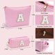 thumbnail image 4 of Bolsa de maquillaje YOOLIFE con inicial personalizada para el día de San Valentín, rosa, 4 of 7