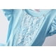 thumbnail image 5 of Vestido de princesa Costume JerrisApparel para niñas, 4T, azul con acceso., 5 of 8