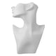 thumbnail image 4 of Exhibición de collar y aretes Soporte de joyería Media cara Modelo femenino Cabeza Exhibición de aretes Soportes Exhibición de maniquí de joyería para , Blanco, 4 of 5