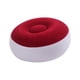 thumbnail image 3 of Taburete inflable flocado, silla inflable otomana, silla de camping redonda resistente para actividades al aire libre, césped, patio interior. Rojo, 3 of 5