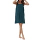 thumbnail image 2 of INSPIRE CHIC Vestido de Toalla de Mujer con Cierre de Tela de Terry Absorbente de Secado Rápido con Tirantes Ajustables y Bolsillos L Verde, 2 of 5