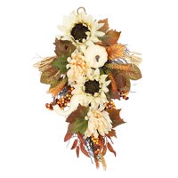 Magideal - Guirnalda Colgante De Otoño Con Forma De Lágrima, Adornos De Cosecha De Otoño, Decoración Del Hogar, Decoraciones De Otoño, Acción De Gracias, Guirnal 45Cm