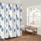 thumbnail image 4 of Cortina de ducha de poliéster gruesa e impermeable, tela de poliéster, cortinas de ducha impermeables para baño, lavables a máquina., 4 of 8