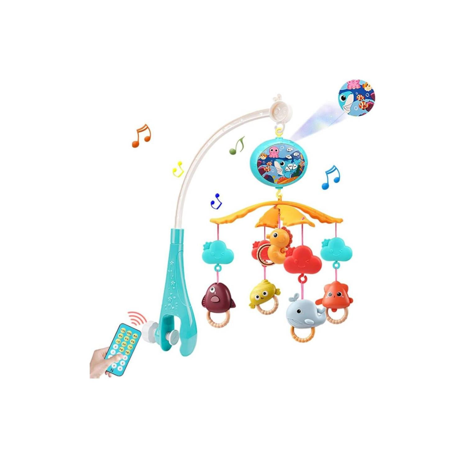 Total E-commerce - Juguete Movil Sonajero Infantil Con Luz Y Sonido Acuatico Celeste