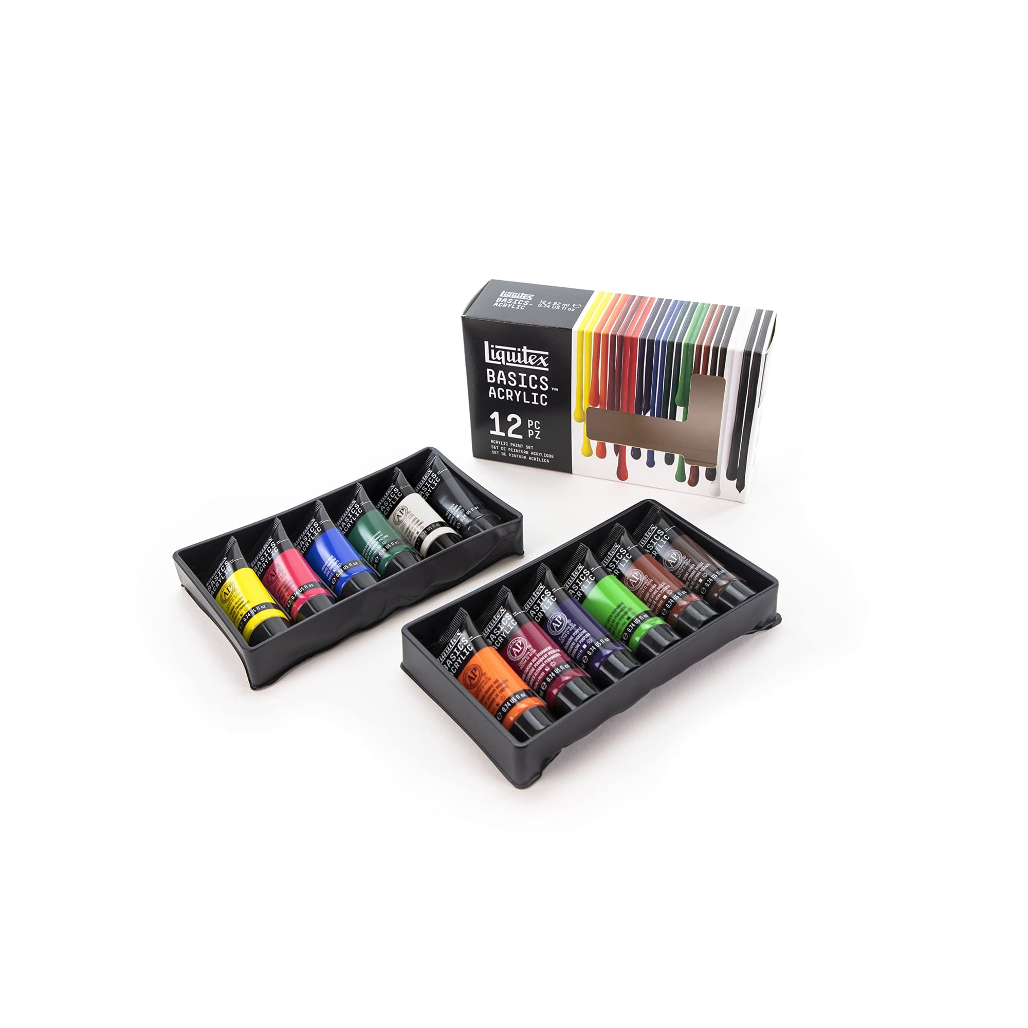Set De Pintura Acrílica Liquitex Basics Set De 12 Tubos De 22 Ml
