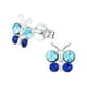 thumbnail image 1 of Aros Plata 925 Forma Mariposa Azul Y Celeste, 1 of 3