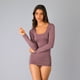 thumbnail image 1 of Camiseta M/Larga Cuello Cuadrado Flores Mujer 4070-272, 1 of 2