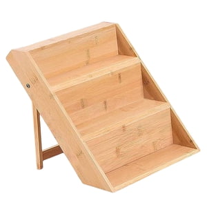 Magideal - Estante Multifunción De Madera Para Especias, Organizador De Especias De Bambú Para Ahorrar Espacio, Organizador De Para Maquillaje,