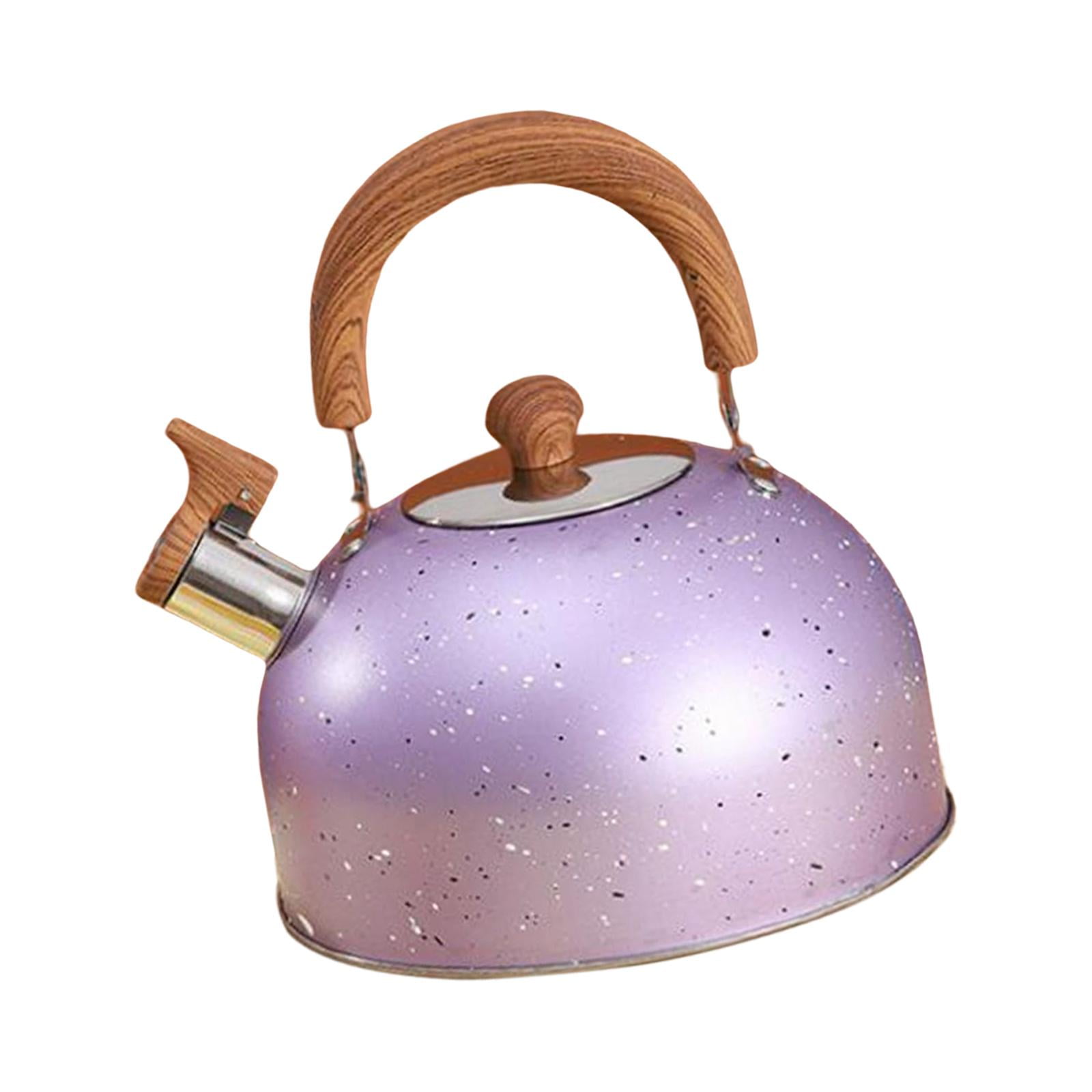 Bothyi - Tetera Con Silbato De 3l Para Estufa, Fuente De Agua Hirviendo, Color Morado