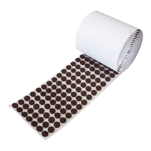 Protectores de fieltro para muebles Rok, paquete de 1000, diámetro de 9,5 mm, color marrón