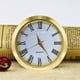 thumbnail image 3 of Inserto de reloj mini HILLHOME de 37 mm, bisel dorado, números romanos, cuarzo, 3 of 7