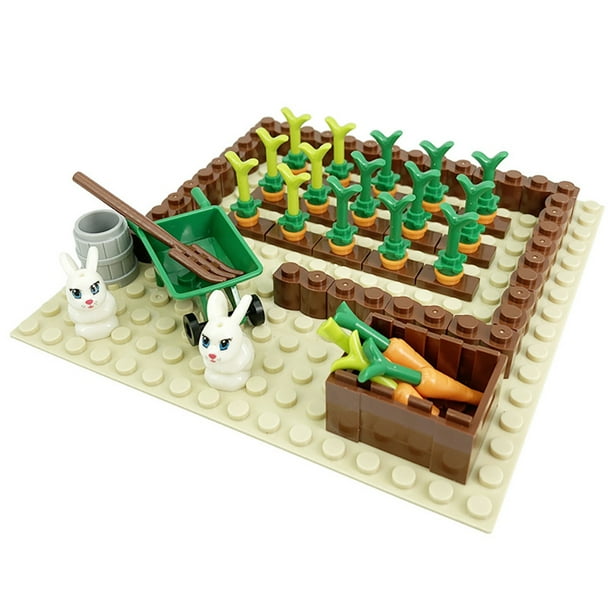 Farm Chicken Coop, Kennel, Carrot Floor Building Blocks, Scene Assembled Building Block Toys, Gifts For Boys And Girls