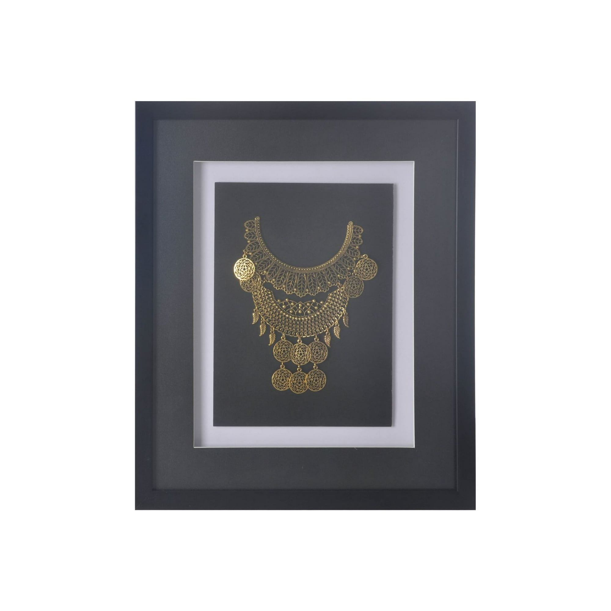 Ronda - Cuadro Joya Dorada Negro 38x45 Cm