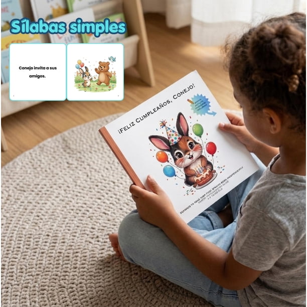 Pack de 2 Cuentos Infantiles con Actividades (3-7 años): ¡Feliz Cumpleaños, Conejo! + Un Día Con Osito (Mis primeros cuentos con actividades)