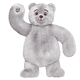 thumbnail image 2 of Peluche Build a Bear oso gris Merry Mission Navidad, 2 of 2