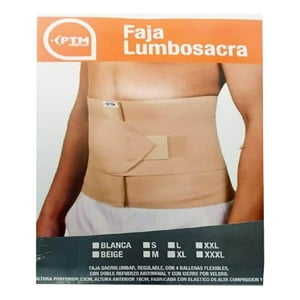 Ptm - Faja Sacrolumbar Alta De 30 Cm