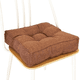 thumbnail image 1 of Xiao Hua Cojín de Silla de Algodón y Lino Marrón -1 Pieza, Cojín de Asiento Cuadrado Sólido de 15.75 X 15.75 X 3.54 Pulgadas, Cojín de Silla de Oficina con Relleno de Algodón, Decoración Minimalista, 1 of 4