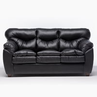 Muebles Zenith - Sofa 3C Orion Pu Negro