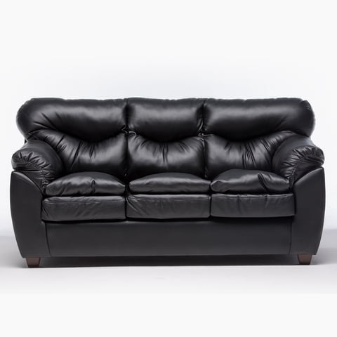 Muebles Zenith - Sofa 3C Orion Pu Negro