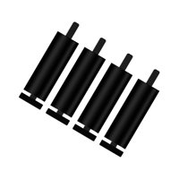 Magideal - 4X Pies De Sofá Patas De Muebles De Metal Multiusos Estilo Moderno Y Resistente Patas De Sofá De Repuesto Para Librerías Asientos De Amor Armario Cama , Negro 12Cm