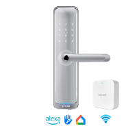 Stark Design - Cerradura Digital Acceso Principal. Modelo: H35B (Resistente Al Agua Y Rayos Uv). Manilla Reversible + Gateway