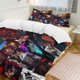 thumbnail image 1 of Black Clover Anime Home Bed 3-piece Set Classic Japanese Anime Polyester Wash Student Dormitory Set, 1 of 5