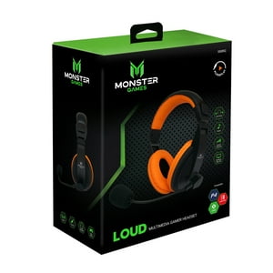 Monster Games - 550Rg Headset Gamer Monster Loud Orange Open Box