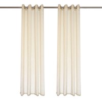 Dib - Cortina 2 Paños Velo Textura Lino Natural