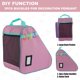 thumbnail image 5 of Bolso para patines HEXIFUL violeta-rosa menta impermeable grande, 5 of 7